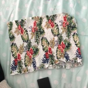 Flower tube top